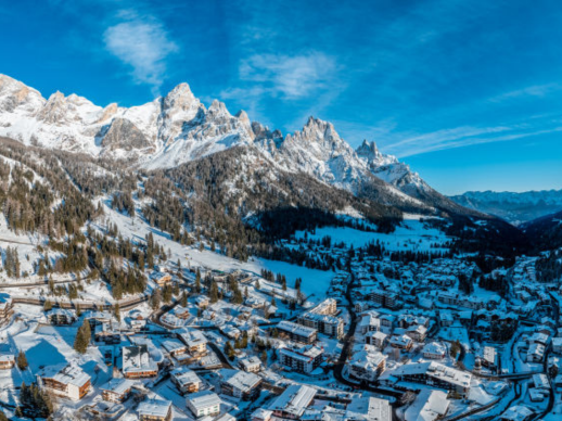 San Martino di Castrozza dall'alto