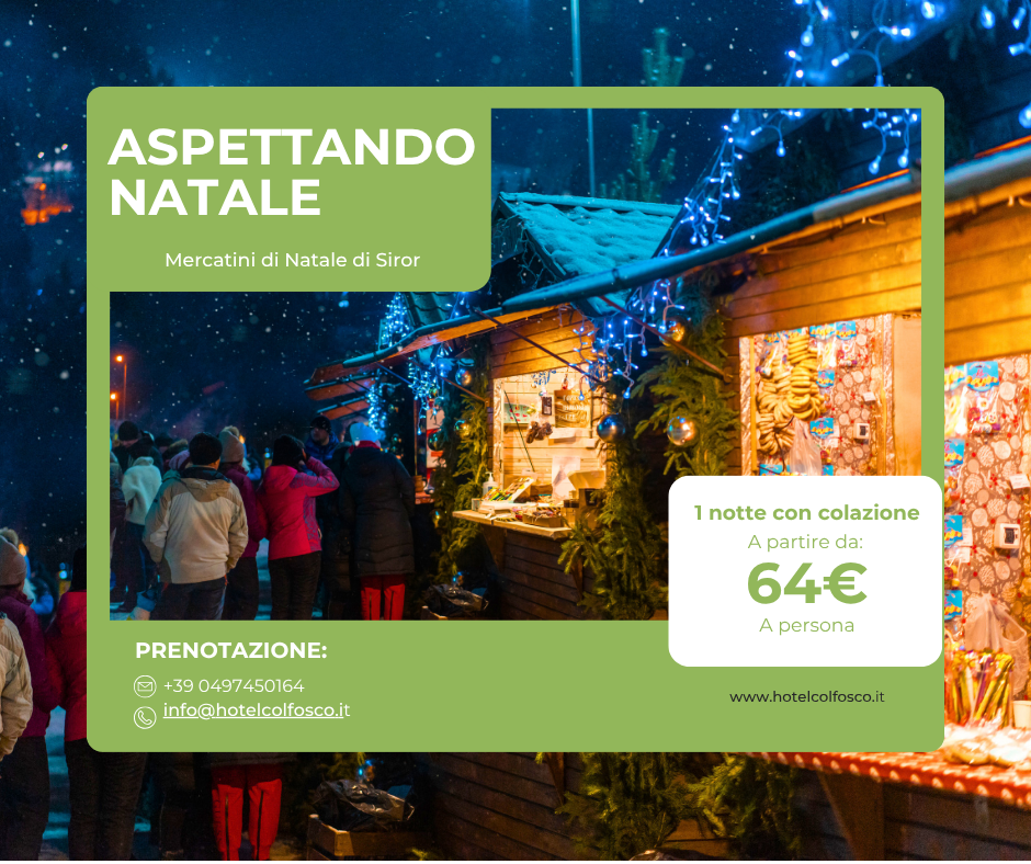 Mercatini di Natale a Siror vicino a San Martino di Castrozza