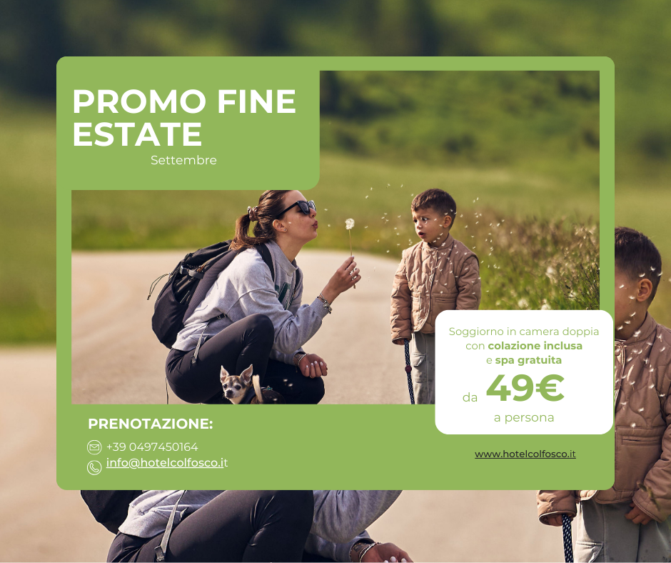Soggiorno con colazione e spa gratuita all'Hotel Colfosco