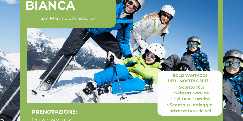 Settimana bianca a San Martino di Castrozza Settimana bianca tra le Dolomiti con la famiglia a San Martino di Castrozza